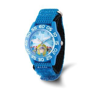Disney Boys Toy Story Buzz Acrylic Blue Band Time Teacher Watch